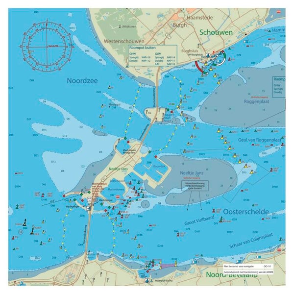 Kaartkussen Oosterschelde