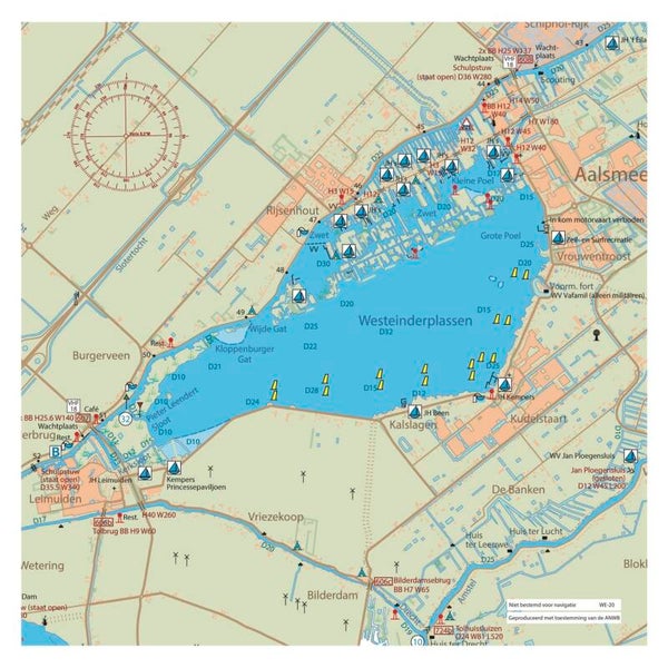 Kaartkussen Westeinderplassen