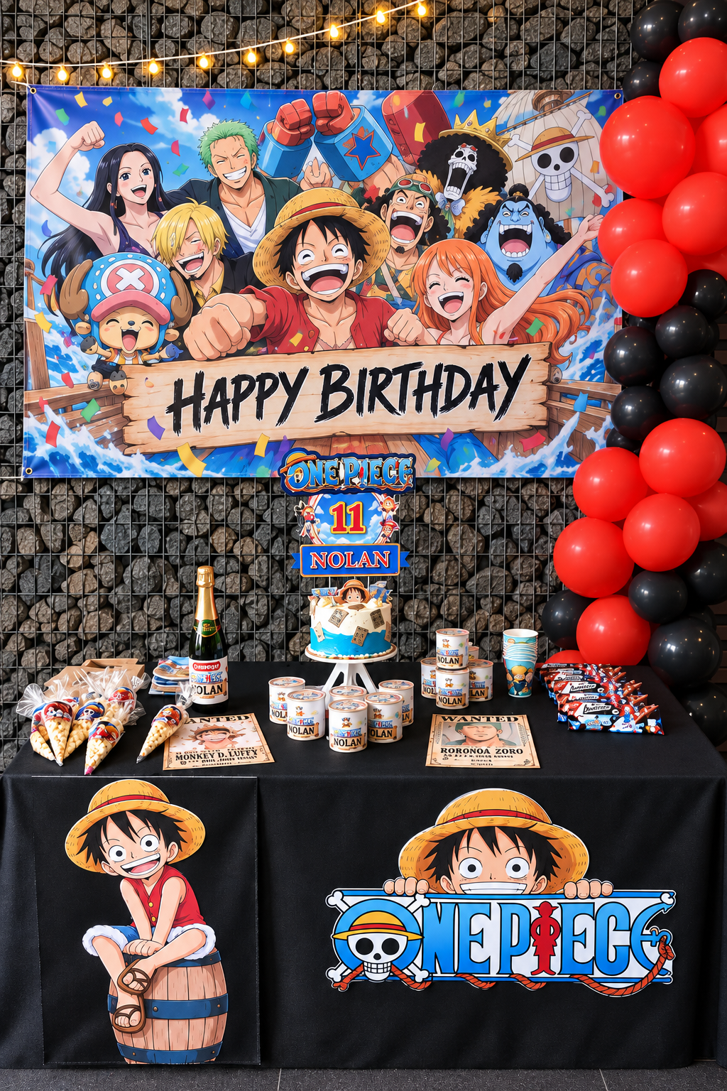 Papeterie personnalisée dans un univers One Piece