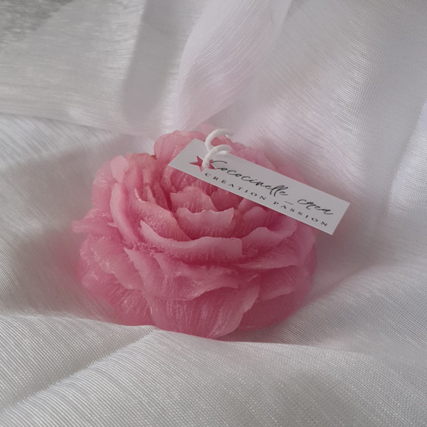 Bougie "ma pivoine"