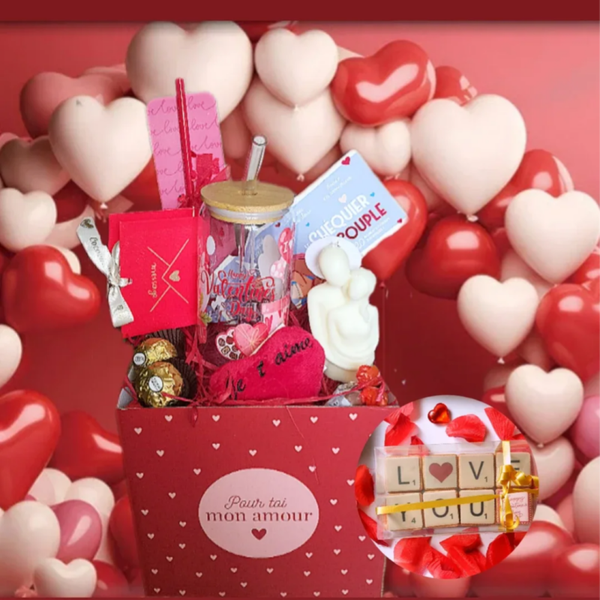 Coffret "I LOVE YOU" & bougie