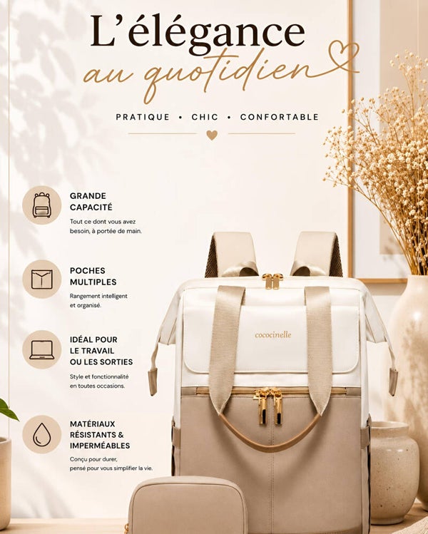 Le "First Essentiel"  – Sac premium multifonction beige