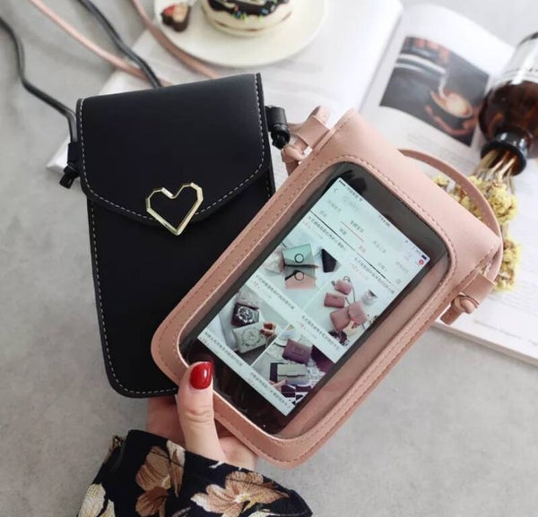 pochette à bandoulière universelle pour téléphone portable