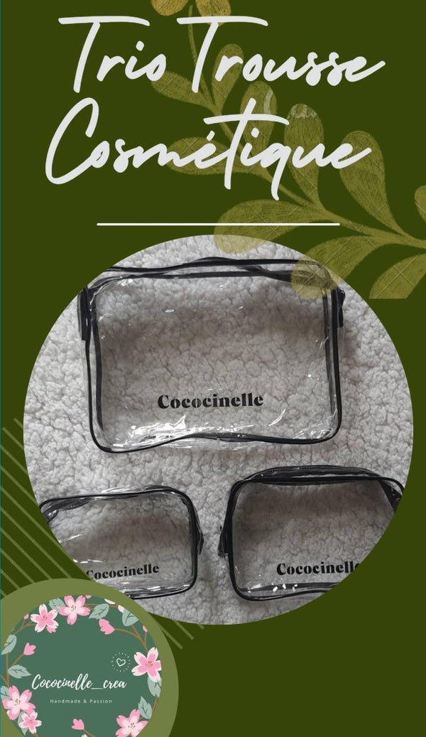Trio trousse cosmétique