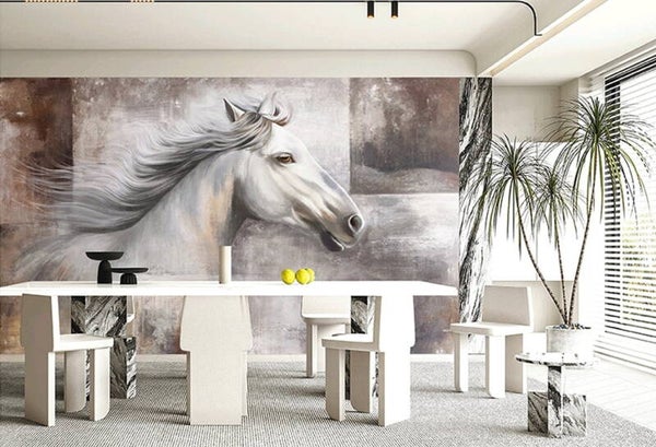 Luxury Horse Mural Wallpaper /per SQM
