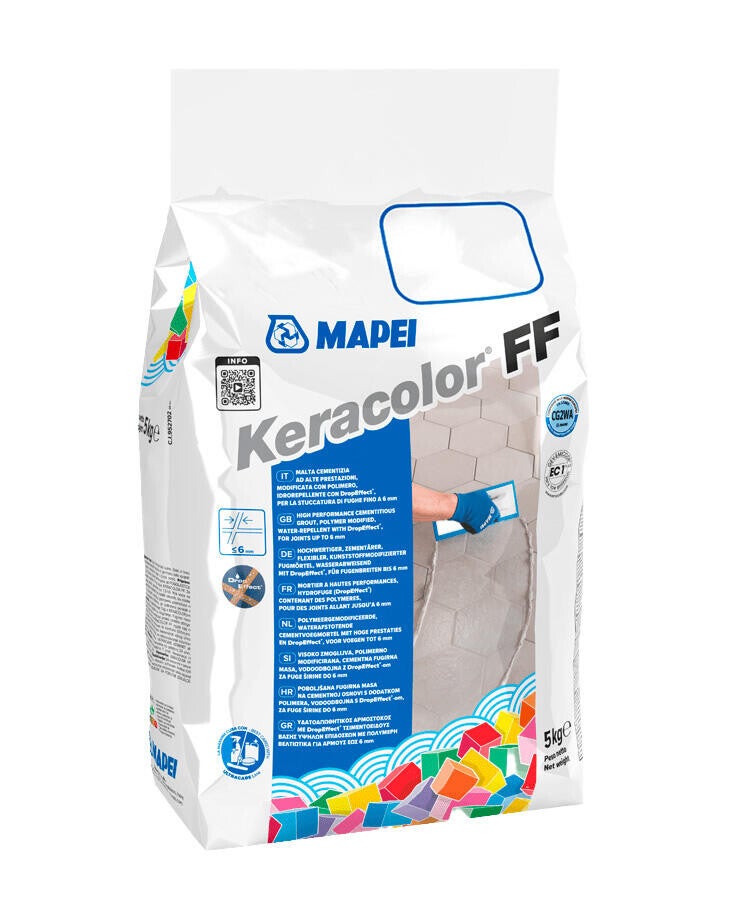 Voegmateriaal Mapei Keracolor FF kleur 111 zilvergrijs