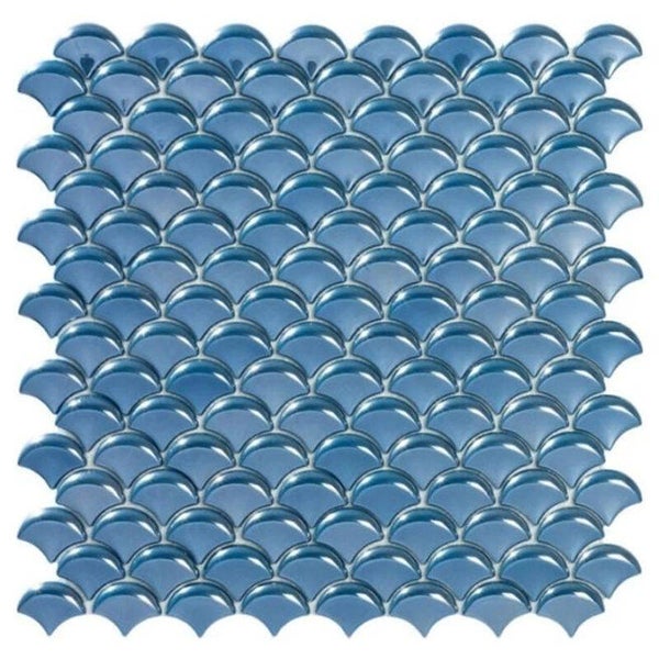 Grandeur Glass Haw. Blue Coffee 3.6x2.9 cm