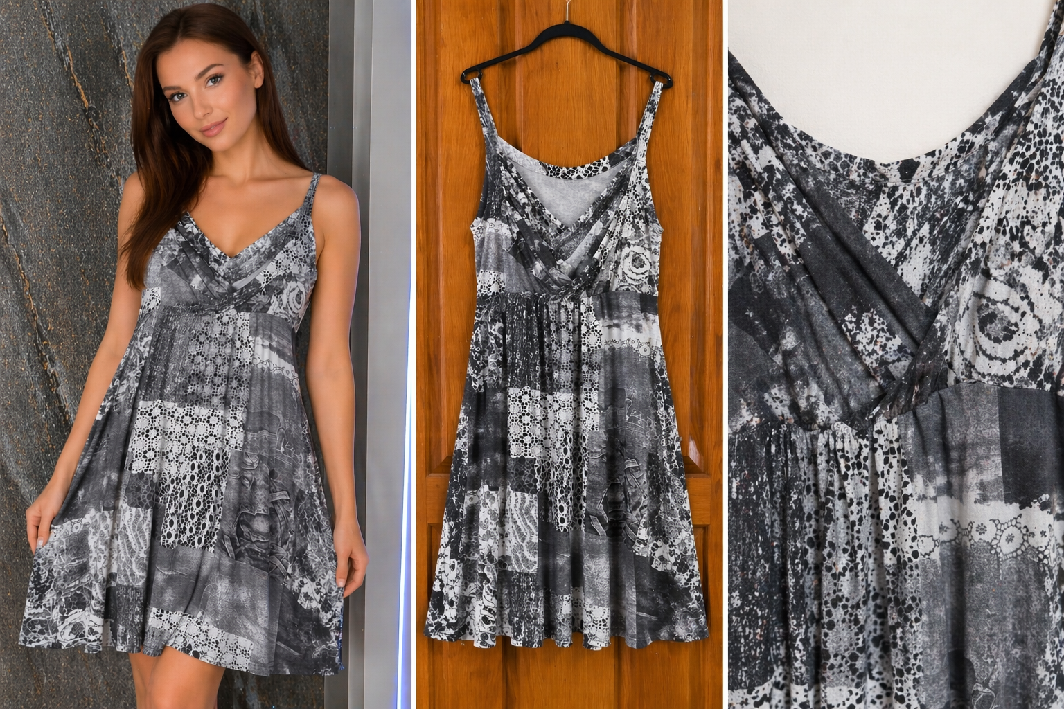 Dress Silver Lace XL