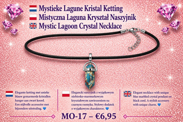Mystieke Lagune Kristal Ketting