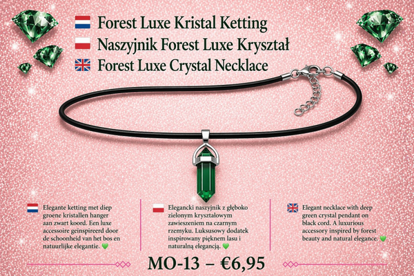 Forest Luxe Kristal Ketting