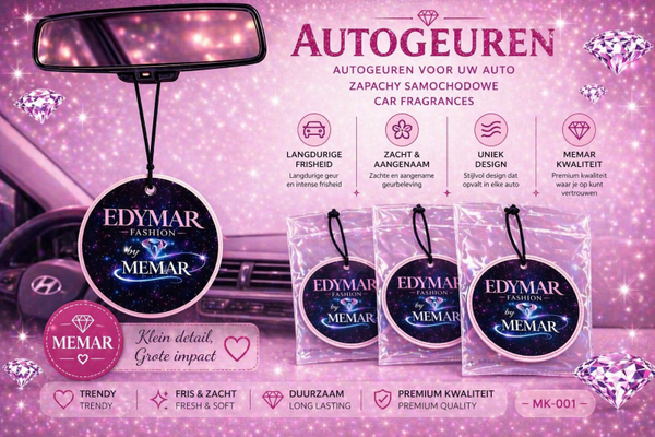 EDYMAR autogeurhanger – een stijlvolle geurhanger voor in de auto