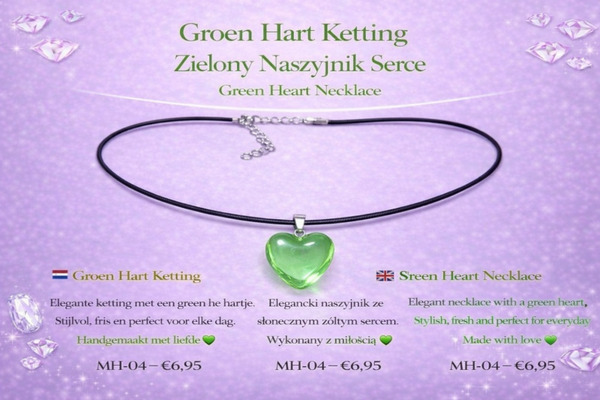 Groen Hart Ketting