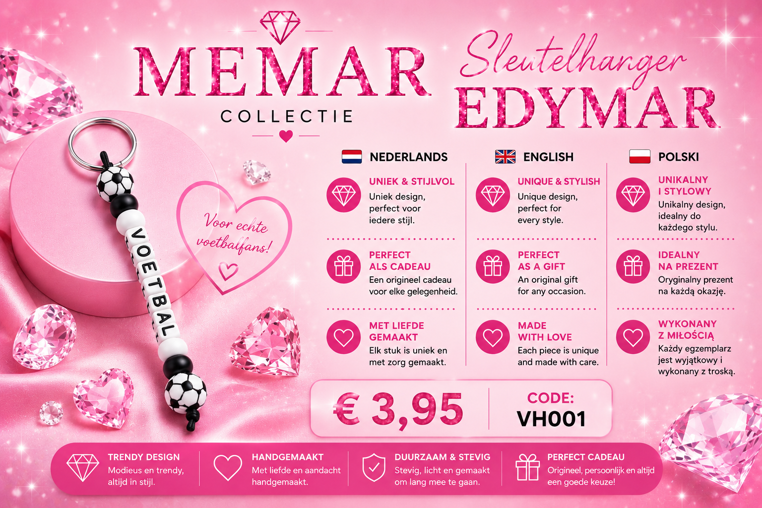 ⚽ VOETBAL Sleutelhanger