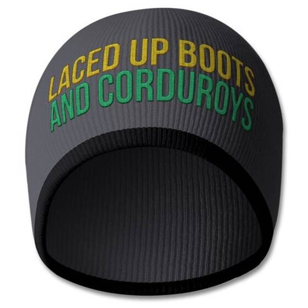 Beanie (non fold) - Grey and Black