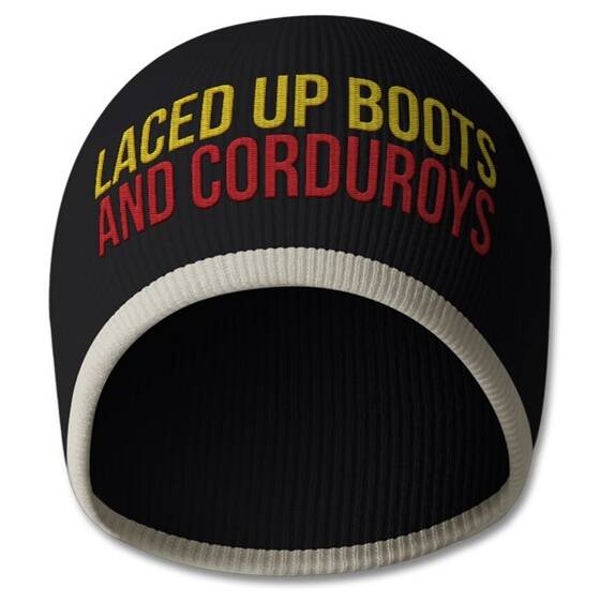 Beanie (non fold) - Black and Stone