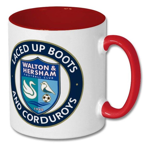 Coffee / Tea Mug - Laced Up Boots and Corduroys