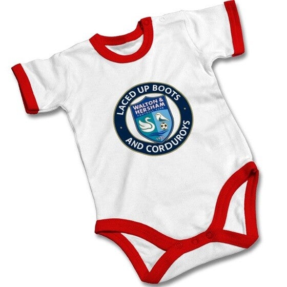 Baby Grow - White / Red