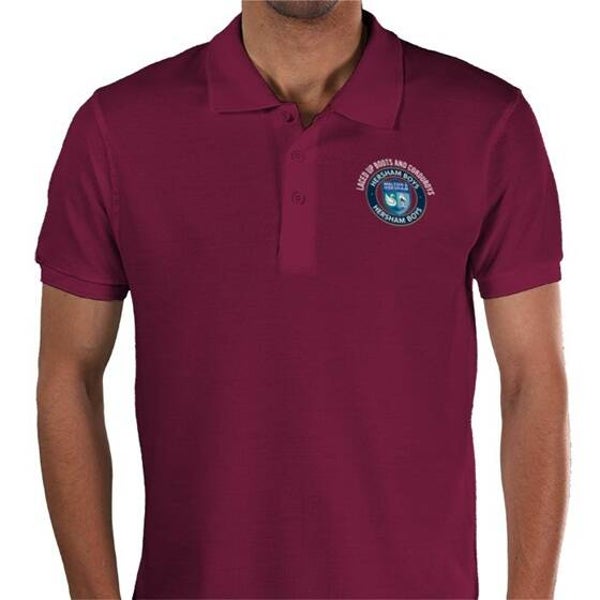 Polo Shirt - Hersham Boys - Burgundy