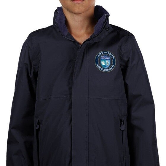Kids Waterproof Regatta Jacket - Navy Blue