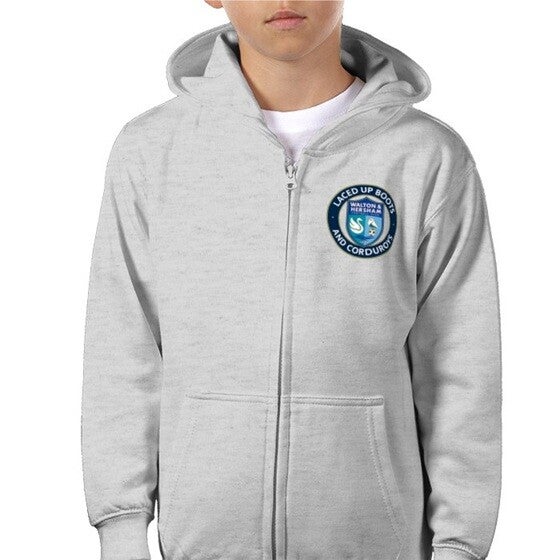 Kids Zip Hoodie - Heather Grey