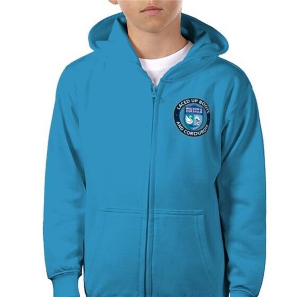 Kids Zip Hoodie - Sapphire