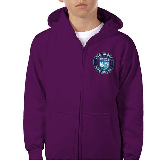 Kids Zip Hoodie - Purple