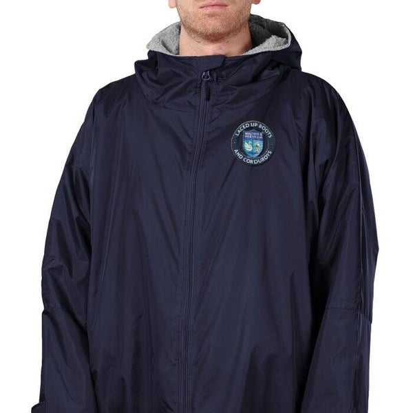 Finden and Hales Superior All Weather Robe - Navy Blue