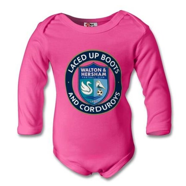 Long Sleeved Baby Grow - Pink