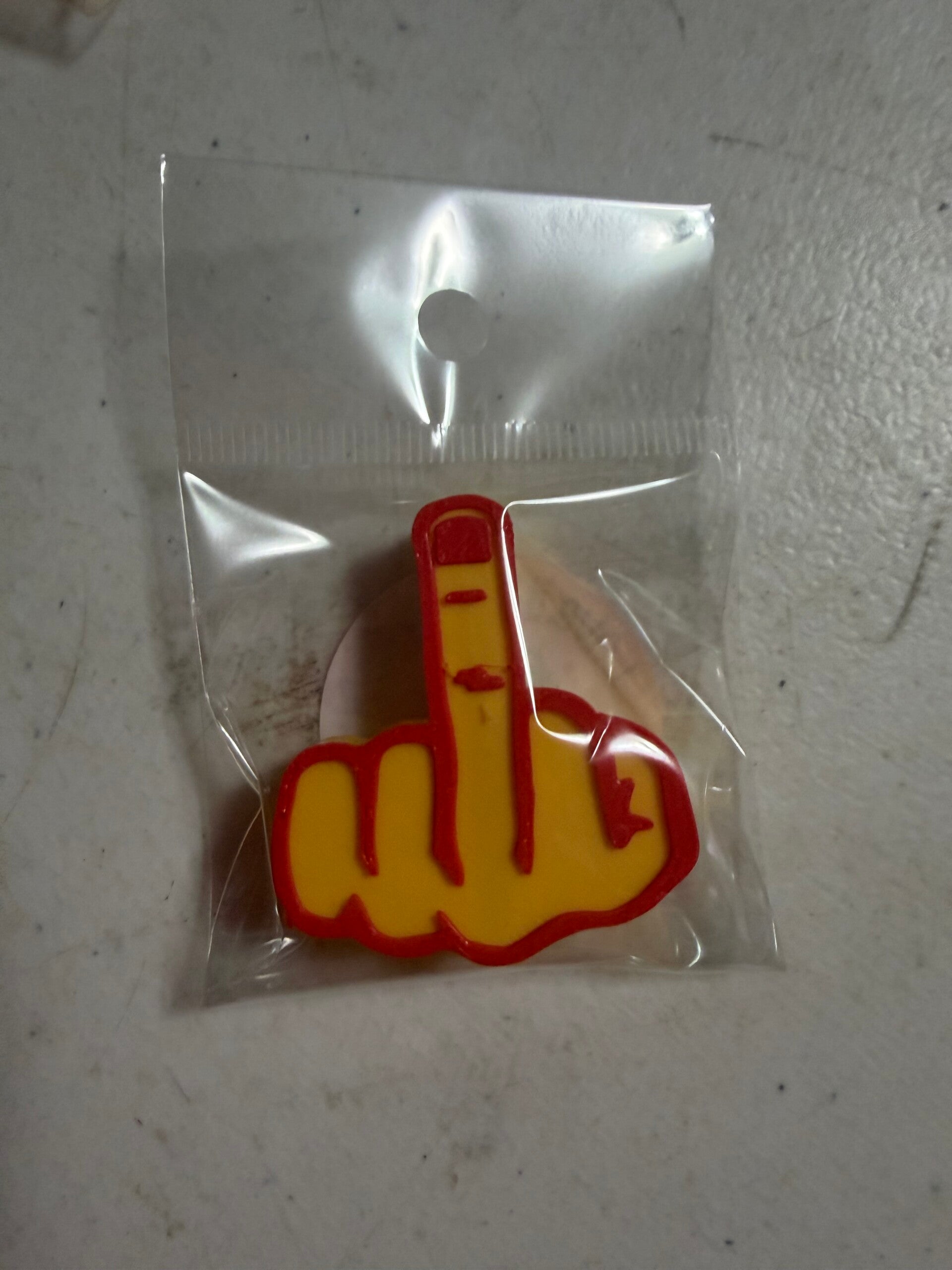 Middle finger straw topper