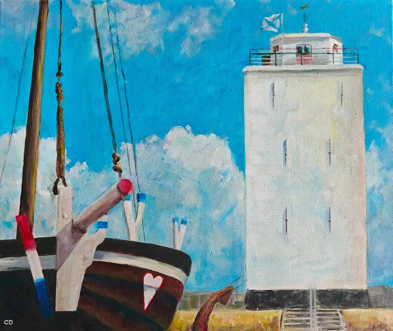 "De Bom" | formaat 60 x 50 cm | acrylverf op canvas | 385,- excl. lijst