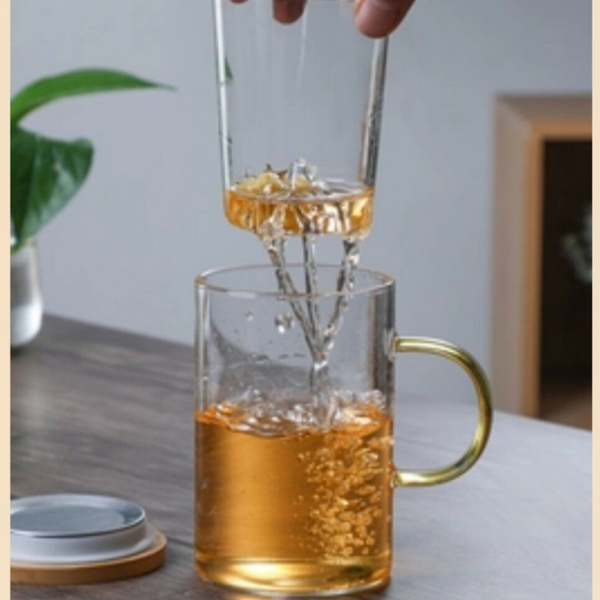 Taza De Té, Infusor y Tapa de Madera