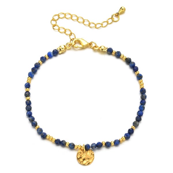 Bracelet Perlé violet & Doré – Douceur et Élégance