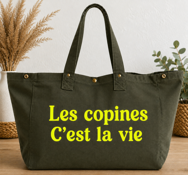 Sac cabas LES COPINES, C’EST LA VIE
