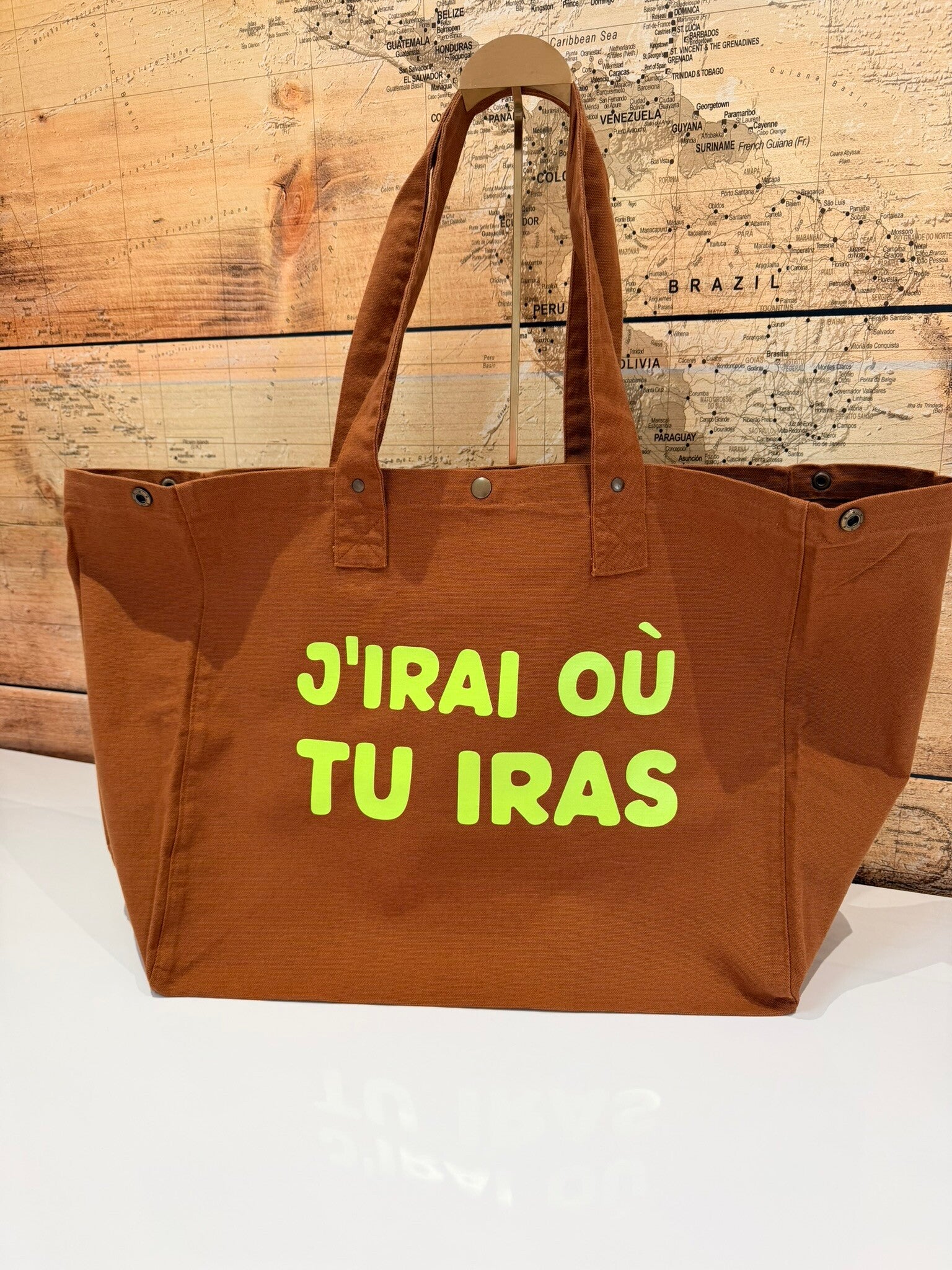 Sac cabas  J’irai où tu iras | Sac 100 % coton pour fan de Céline Dion