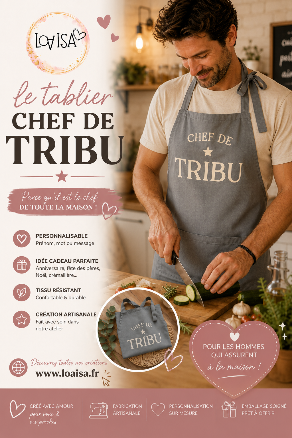 Tablier de cuisine - Chef de tribu