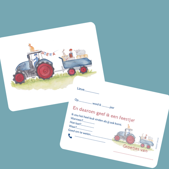 Uitnodiging Tractor (rode envelop)