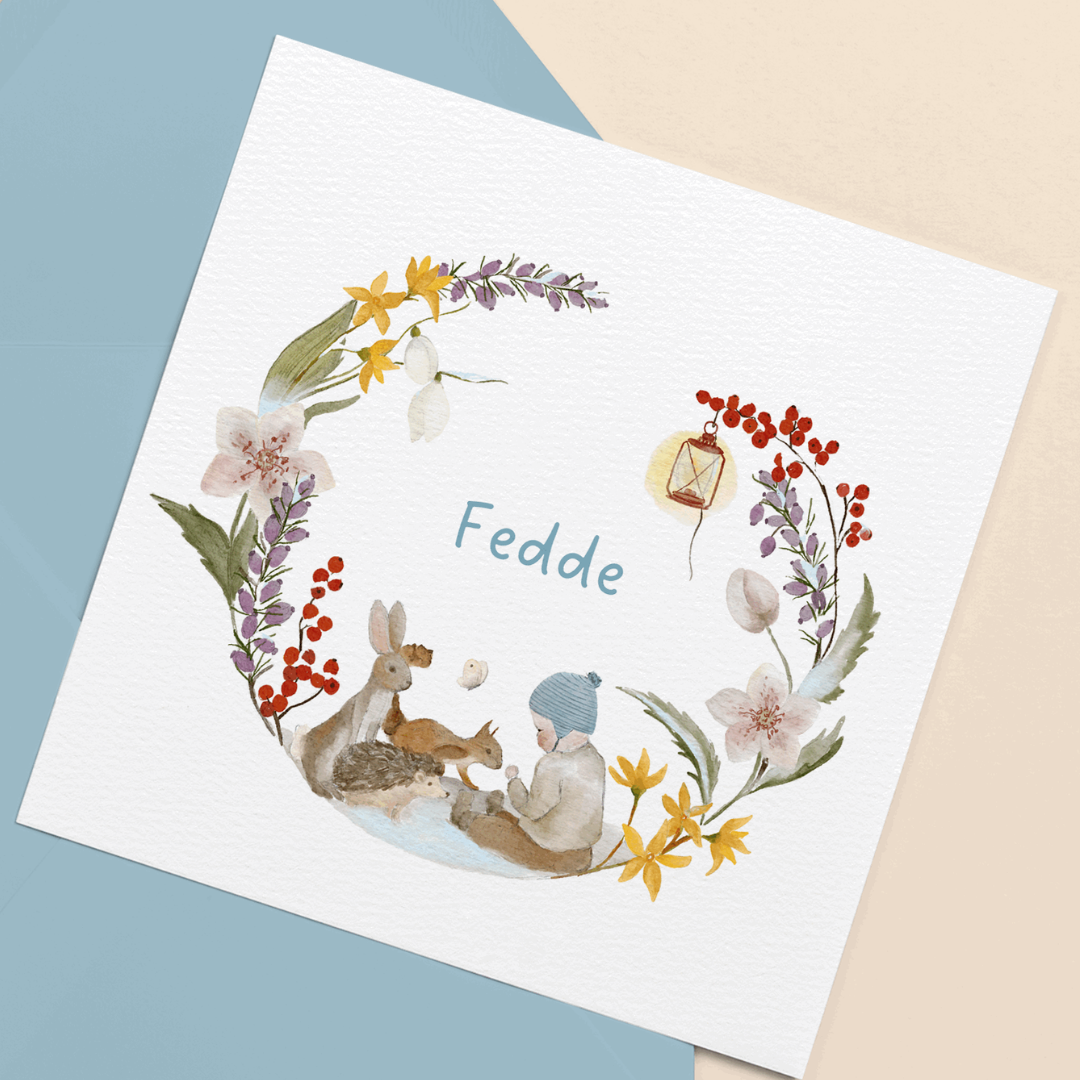 Geboortekaartje Julia/Fedde