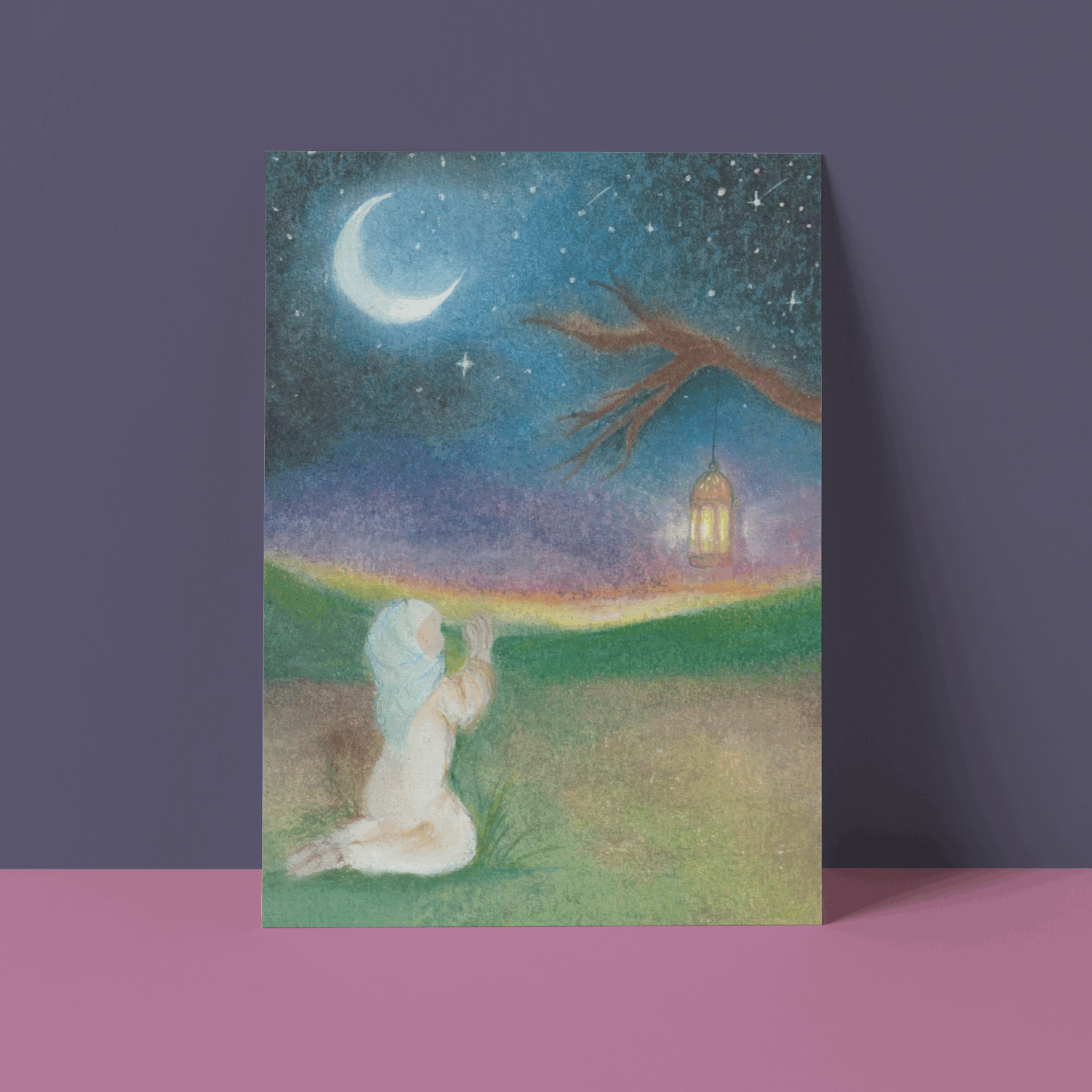 Wenskaart Ramadan/avondgebed