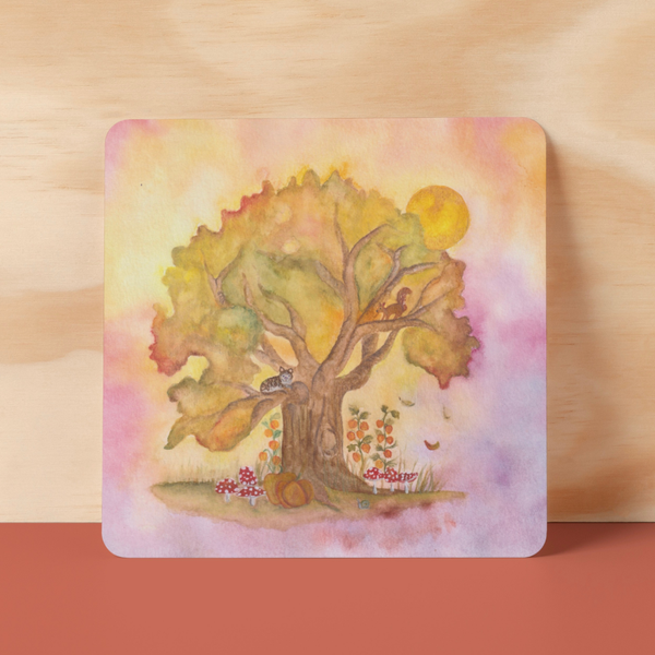 Kaart Herfstboom -set van 5-