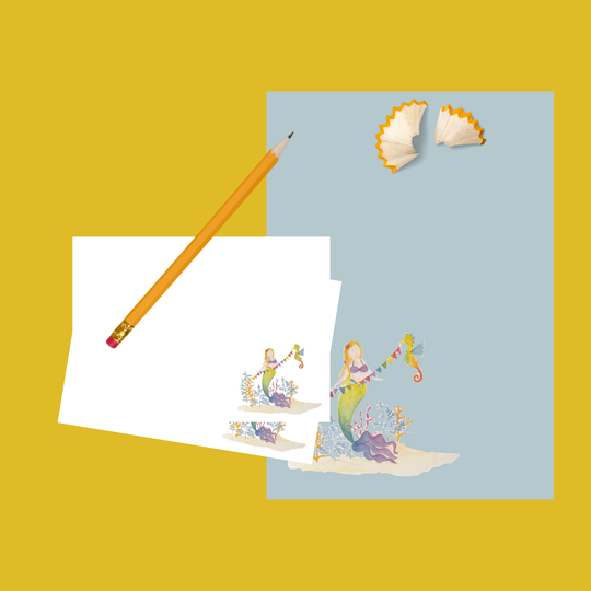 Briefpapier Zeemeermin