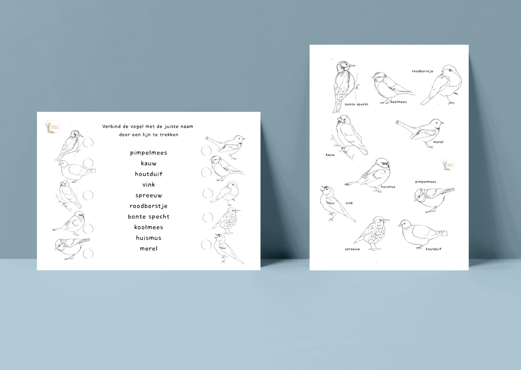 Werkblad Tuinvogels