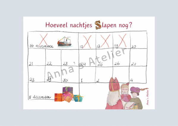 Aftelkalender Sinterklaas