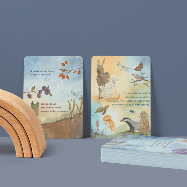Set adventskaarten -wholesale set van 5-