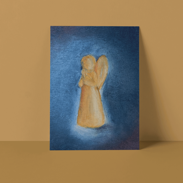 wenskaart Engel -Set van 5-