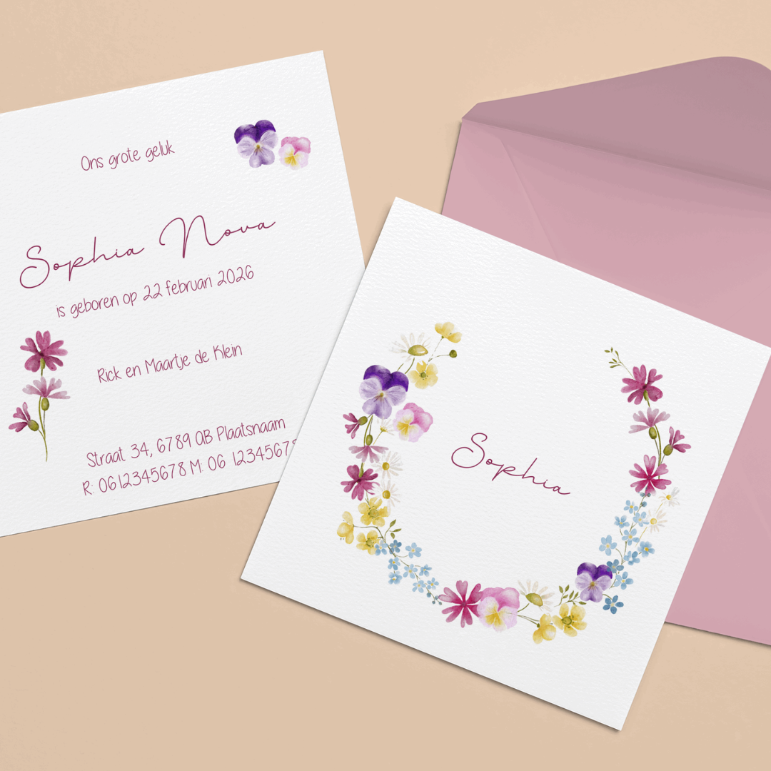 Geboortekaartje Sofia