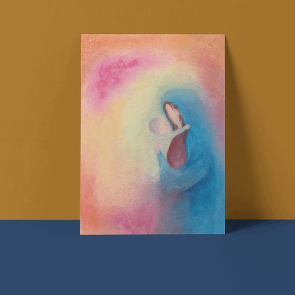 Wenskaart Maria met Kind - Set van 5-