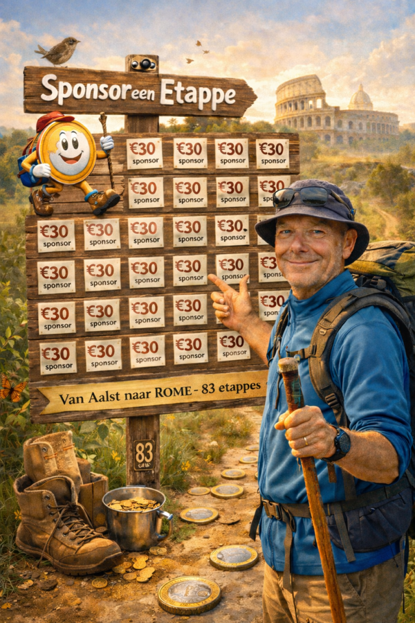 Een etappe : AALST-ROME 'via Francigena'