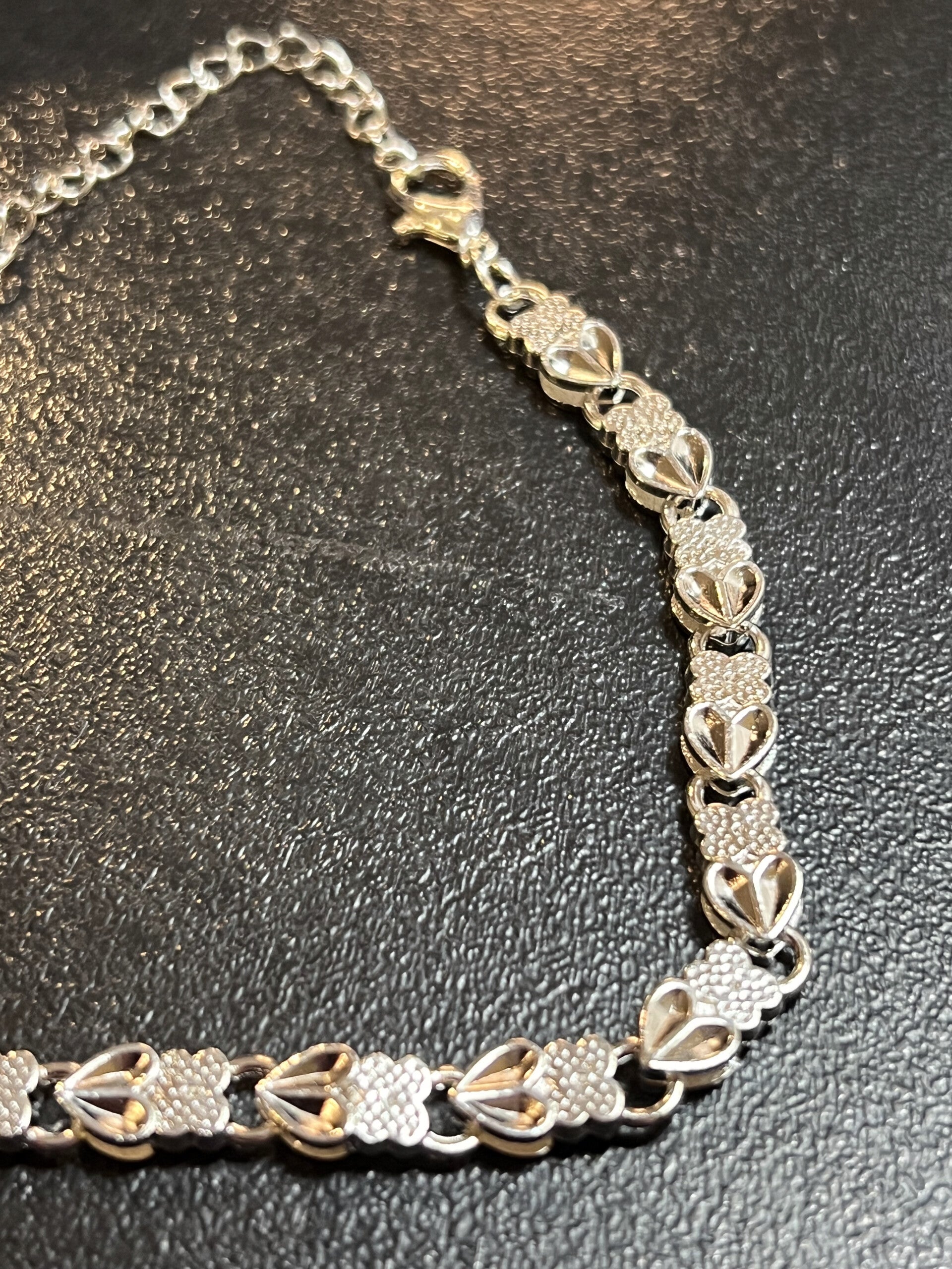 Italian-Inspired Silver Heart Bracelet