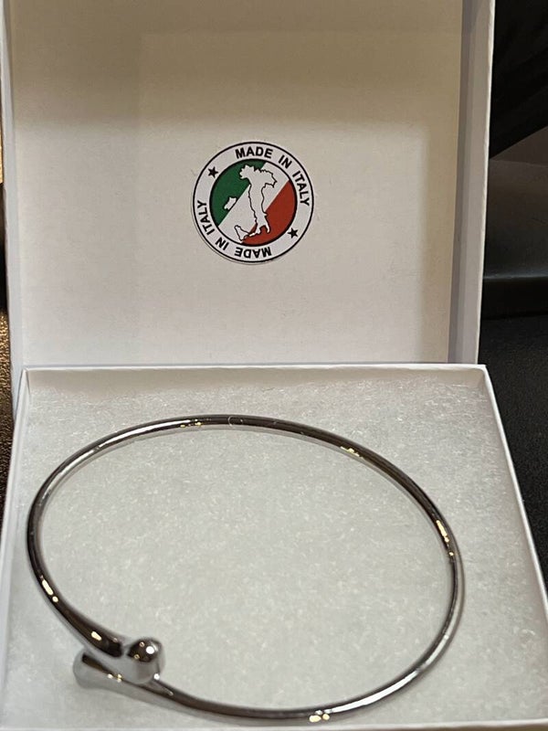 🇮🇹 Teardrop Bracelet – Sterling Silver | Made in Italy