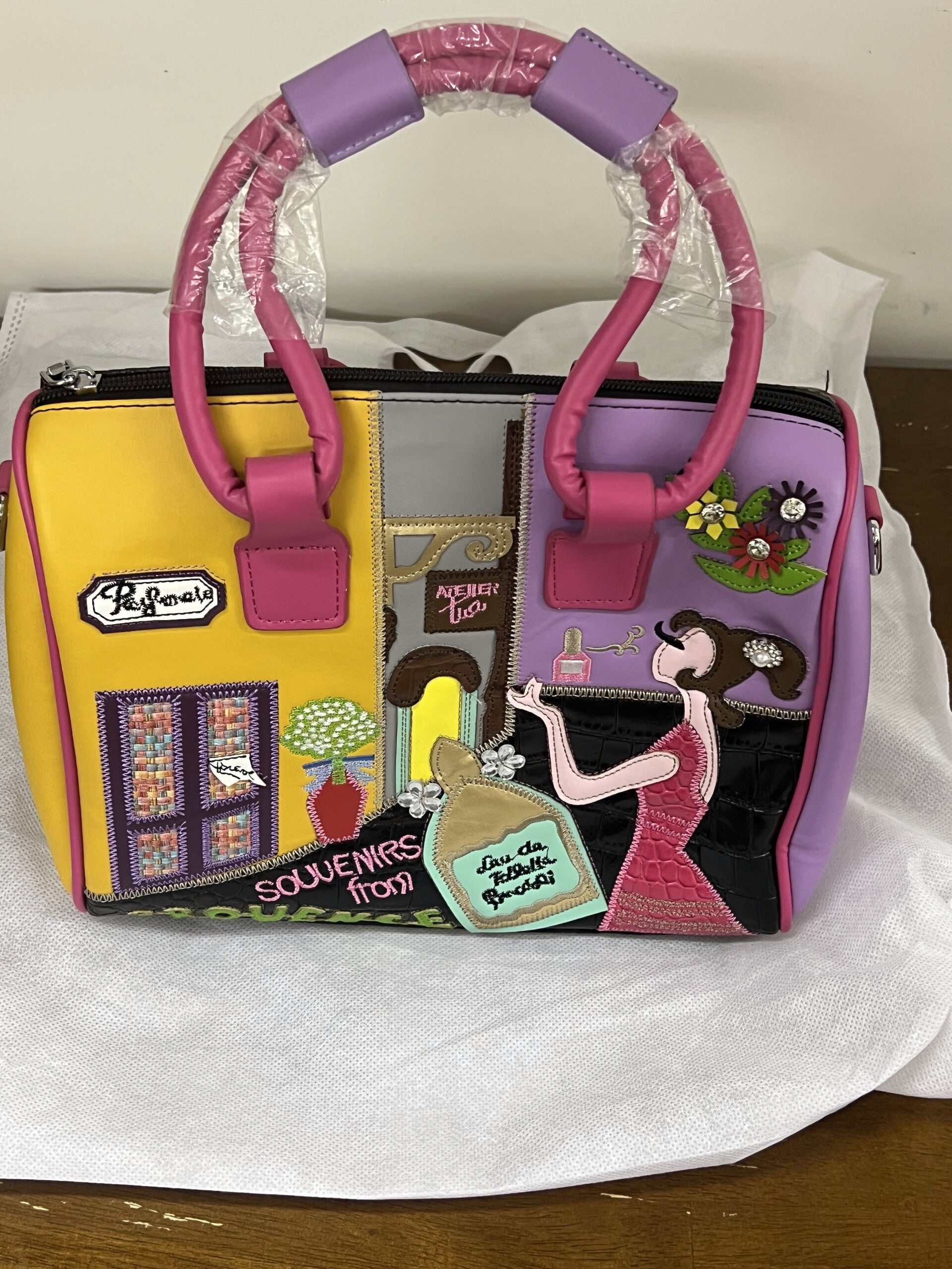 Graziella Braccialini satchel bag - beautifully vibrant and unique